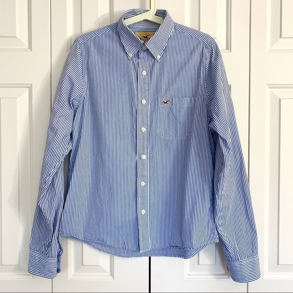 Hollister striped button down